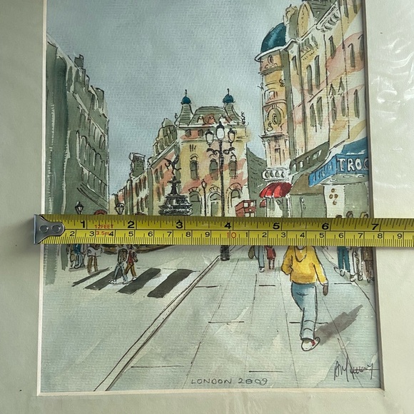 Original Watercolor Painting Piccadilly Coventry Street London 2009 Anne Murray - Picture 4 of 9